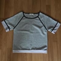 ราคา เสื้อผ้าลายหางกระรอกตัดขอบสีดำ ผ้าดีมาก ไม่มีตำหนิ (655211692)