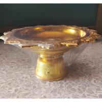 ราคา พาน พานโตกพลาสติก 30 ซม. สีทอง (11609020317)