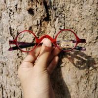 ราคา แว่นวินเทจ กรอบแว่นตา แว่นตาชินตา รุ่นจิ๋วหลิว ทรงกลมเล็ก สีแดง เลนส์ใส การออกแบบเป็นเอกลักษณ์ วินเทจสุดๆ นำไปตัดเลนส์ (7161314382)