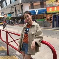 ราคา ส่งต่อ ส่งฟรี !! แจ็คเก็ตยีนส์เกาหลีแจ็คเก็ตหลวมสบาย ๆ (21218242433)
