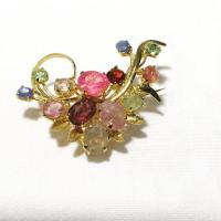 ราคา เข็มกลัดพลอยทองเหลือง (6107266296)