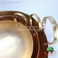 ราคา ❤️24 ชั่วโมงที่บริการของคุณ❤️☂พร้อมส่ง เบอร์ 10-14 กระทะทองเหลือง2หู กระทะทองเหลือง กระทะ กระทะทอง กะทะทองเหลือง กระทะขน (13914716492)