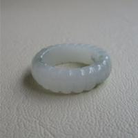 ราคา แหวนหยกพม่า Jadeite type A แกะสลักลายฟักทอง ขนาดวงใน 19mm หรือ เบอร์ 58-59 กว้าง 7.9mmสวยงามสวมใส่ได้ทุกเพศ (18283491216)