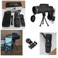 ราคา กล้องส่องทางไกลตาเดียว กล้องส่องนก Monocular 16x52 mm 98m/8000m กำลังขยาย 40 เท่า พร้อมขาล๊อคโทรศัพท์มือถือ (7133390143)