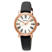 ราคา SEIKO นาฬิกาข้อมือผู้หญิง สายสหนัง รุ่น SRZ500,SRZ500P,SRZ500P1 - สีโรสโกลด์/ดำ (6277036364)