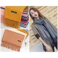 ราคา ผ้าพันคอแคชเมียร์ Cashmere ผ้าคลุมไหล่ ผ้าพันคอกันหนาว 200x70 cm (21078403995)