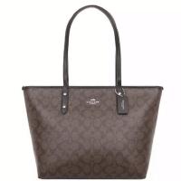 ราคา ! % แท้ Coach Signature City Zip Tote รุ่น F58292 (3210494952)