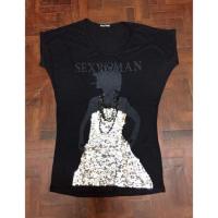 ราคา เสื้อตัวยาว ปักเลื่อม สีดำ (39238010)
