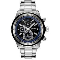 ราคา Seiko Men's Watches Criteria Alarm Chronograph Silver/BlueStainless Strip SNAC85P1 (578551094)