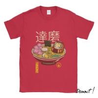 ราคา ผ้าฝ้ายคอกลมเสื้อยืด พิมพ์ลาย Daruma Ramen Bath Tshirt Dammit90sfrom S-4XLS-5XL (18181242218)