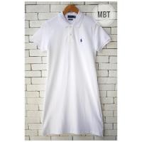 ราคา POLO RALPH LAUREN COTTON MESH POLO DRESS #ชุดเดรส (21490050786)