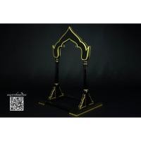 ราคา กระจังโหม่งไม้ขนุน ขอบทอง (7332605782)