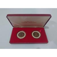 ราคา เหรียญชุด เนื้อทองแดง เหรียญที่ระลึก วาระ ครบ 50 ปี ราชาภิเษกสมรส & บรมราชาภิเษก ร9 พระราชินี ปี 2543 พร้อมกล่องหนัง (3891427798)