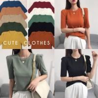 ราคา เสื้อไหมพรมแต่งยกไหล่(ส่งฟรีems.) (7605682853)