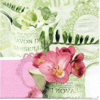 ราคา Pladao Napkin ภาพดอกไม้ วินเทจ กล้วยไม้ในบัวรดน้ำ กระดาษ แนพกิ้น สำหรับงานศิลปะ เดคูพาจ decoupage ขนาด L 33x33 (18275572601)