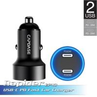 ราคา Capdase Dual USB-C PD Car Charger Rapider 2P40 (10875476403)