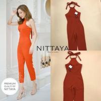 ราคา จั๊มขายาวผูกคอ โชว์หลัง สีส้มงานป้าย NITTAYA. S สีส้มตามที่นางแบบใส่เลยค่ะ (4588492849)