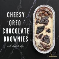 ราคา Cheesy-Oreo Chocolate Brownies บราวนี่โอริโอ้ชีส(บราวนี่ช็อกโกแลตแท้ท๊อปด้วยครีมชีสสุดละมุนและโอริโอ้) by Secret Bakes (3638264535)