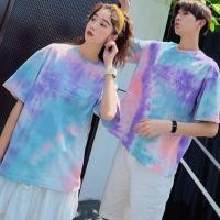 ราคา เสื้อผู้หญิงมัดย้อม เสื้อยืดแขนสั้น เสื้อคู่ลายมัดย้อม (8876782630)