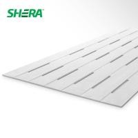 ราคา แผ่นบอร์ดไฟเบอร์ซีเมนต์ แผ่นฝ้าระบายอากาศ เฌอร่าบอร์ด ลายสักเว้นร่อง 60x120x0.4 ซม. สีธรรมชาติ วัสดุก่อสร้าง SHERA BOARD (18027541737)