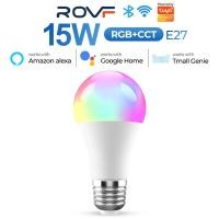 ราคา Rovf หลอดไฟ LED 15W Tuya อัจฉริยะ Wi-Fi RGB WiFi อัจฉริยะ (6845494419)