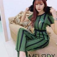 ราคา จั้มสูทมะพร้าว ขายาว :: สีเขียวเข้ม #พร้อมส่ง (1964022117)