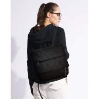 ราคา กระเป๋า2in1ถือและเป้ในตัว มือสอง แบรนด์ NINA RICCI Backpackงานผ้าสีดำทอลายโลโก้ผ้าสวยสภาพใหม่ (10874274239)