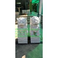 ราคา สิงโตปักกิ่งหินหยกขาวขนาด150cm.ราคาคู่ละ (8044346686)