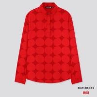 ราคา Uniqlo x marimekko เสื้อแขนยาว สีแดง ของแท้ (6329714506)
