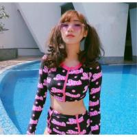 ราคา ชุดว่ายน้ำเอวสูง ชุดว่ายน้ำแขนยาว ชุดว่ายน้ำสีดำ ชุดว่ายน้ำสีชมพู ชุดว่ายน้ำสีฟ้า ชุดว่ายน้ำกันUV (6819521)