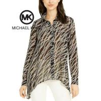 ราคา Michael Kors : Black graphic Art Shirt (16880289921)