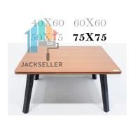 ราคา โต๊ะญี่ปุ่น ขนาด75x75 ซม.โต๊ะพับอเนกประสงค์ ใช้วางอ่านหนังสือ js99 (6251274934)