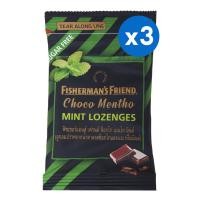 ราคา [แพ็ค x3] Fisherman's Friend Sugar Free Choco Mentho ฟิชเชอร์แมนส์ เฟรนด์ ชูการ์ฟรี ช็อกโก เมนโท 25 กรัม (เลือกรสชาติ) (20626929357)