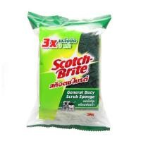 ราคา 3M สก๊อตไบร์ท แผ่นใยขัดพร้อมฟองน้ำ 3x4" (19739600977)