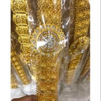 ราคา เข็มขัดชุดไทยสีทองประดับเพชร (2827769923)