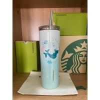 ราคา Starbucks แก้วสแตนเลส Siren Coral Wreath Cold Cup 16oz. (23484526321)