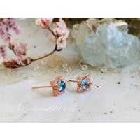 ราคา ต่างหูพลอยบลูโทพาส( Blue Topaz ) (22384613856)