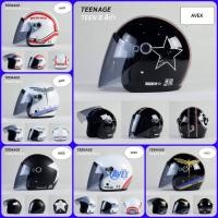 ราคา หมวกกันน็อค AVEX สไตล์วินเทจ รุ่น TEENAGE ลายต่างๆ (23135846387)