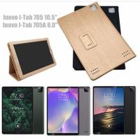 ราคา Stand Case For Inovo I-Tab 705 10.5 inch Flip Stand Cover PU Leather Shell For Inovo I-Tab 705A 8.0 inch Tablet Protective Case (23616625688)