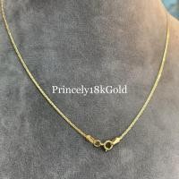 ราคา Princely สร้อยคอทองเคแท้ 18K ลายแบน (2809196373)
