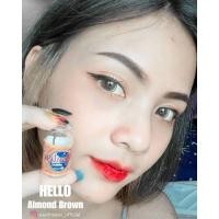 ราคา คอนแทคเลนส์ Hello Almond brown / Gray (Montra) ขนาดบิ๊กอาย (8657529671)