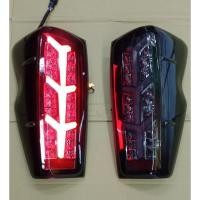 ราคา ไฟท้ายไฟท้ายแต่ง ดีแมค dmax led ปี 2020 2021 LED ลายแลมโบ สีสโมค ไฟเลี้ยววิ่ง taillamp isuzu Dmax 2020 (ราคาต่อคู่) (4588342202)