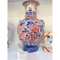 ราคา Wedding Gifts แจกันลายมังกรคู่ดอกบัว งานปั้นและวาดมือ (9012629661)