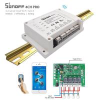 ราคา Sonoff 4CH Pro สวิตซ์ Wi-FI และ RF 4 ช่อง พร้อม 3 โหมดการทำงาน (รีโมทซื้อแยก) (509619418)