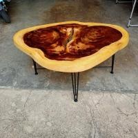 ราคา โต๊ะไม้จามจุรี โต๊ะ loft DIY ขาโต๊เหล็กสีดำ ทนทาน (21189843371)