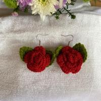ราคา ต่างหูไหมพรม ดอกกุหลาบ (4442732650)