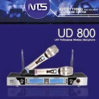 ราคา NTS UD800 ไมค์ลอยมือถือคู่ 2 ตัว UHF Wireless System ปรับความถี่ได้ ไมโครโฟนไร้สาย ไมค์ถือคู่ UD 800 UD800 (8998925631)