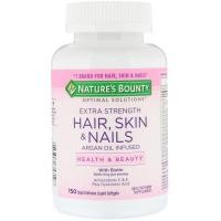 ราคา วิตามินลดผมร่วง Nature’s Bounty Hair Skin and Nails 150 Rapid Release Liquid Softgels (2641539464)
