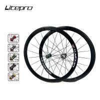 ราคา Litepro ชุดล้อจักรยาน คาร์บอนไฟเบอร์ 700C AERO C6.0 40 มม. 11 ความเร็ว 1900 กรัม (22726819458)