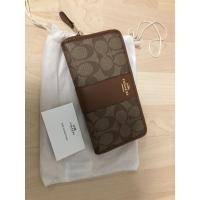 ราคา New Coach zippy wallet กระเป๋าสตางค์ใบยาวซิปรอบหนังแท้ ของแท้ ของใหม่ป้ายห้อย (4936297599)